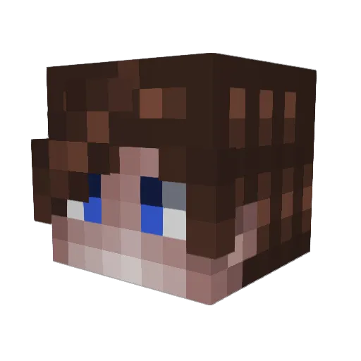 OhFacuNegrin Minecraft avatar head, 3D render