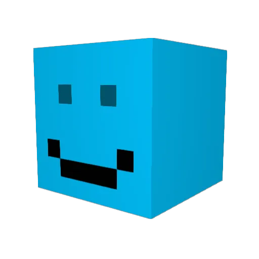 OhGGs Minecraft avatar head, 3D render