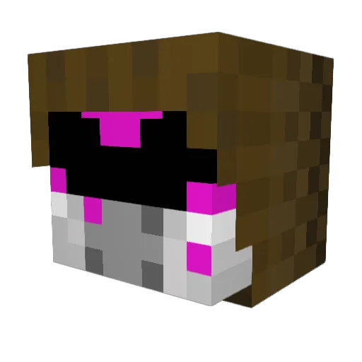 OhHarmony Minecraft avatar head, 3D render