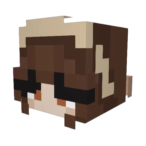OhHiApple Minecraft avatar head, 3D render