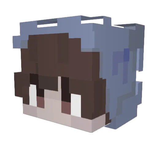 OhIdc Minecraft avatar head, 3D render
