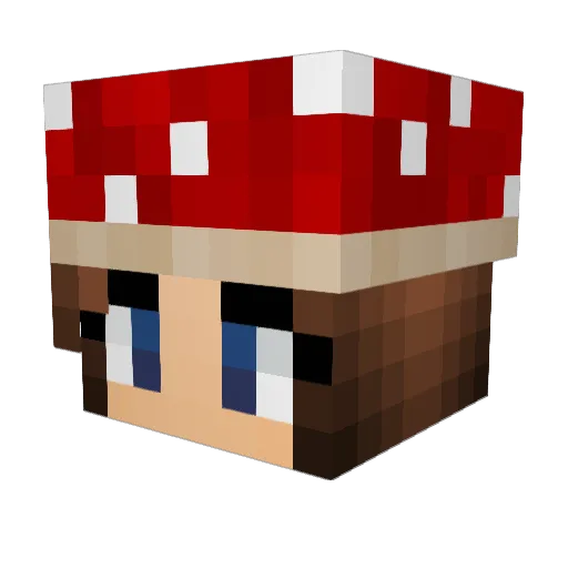 OhItsEmGee Minecraft avatar head, 3D render