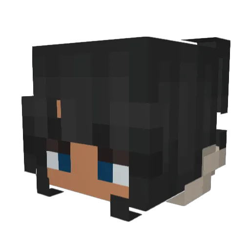 OhJoji Minecraft avatar head, 3D render