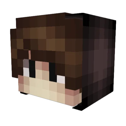 OhMoon_Light Minecraft avatar head, 3D render