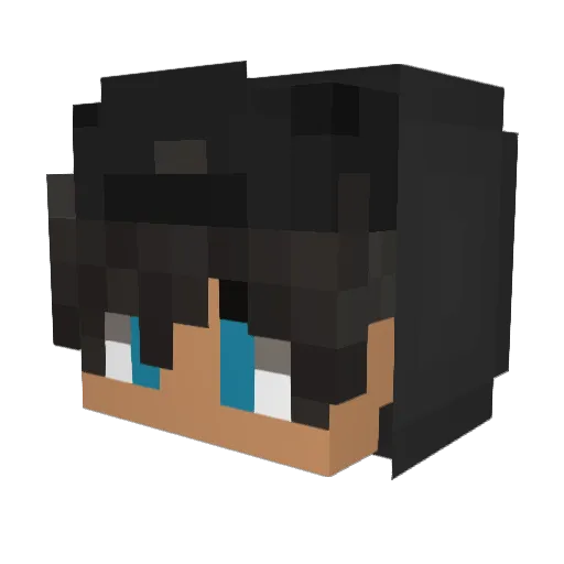 OhMyGames Minecraft avatar head, 3D render