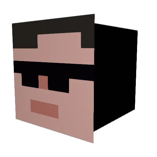OhMyGoodness14 Minecraft avatar head, 3D render