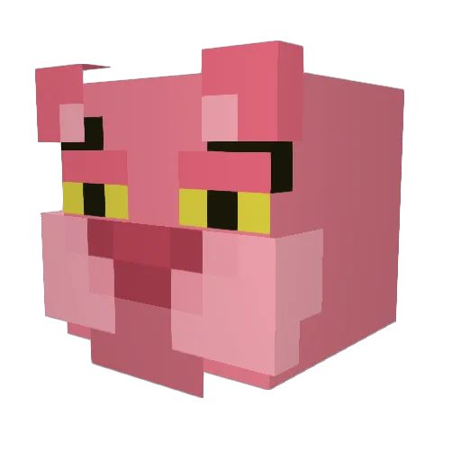 OhMyPulse Minecraft avatar head, 3D render