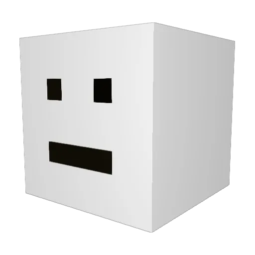 OhNeelie Minecraft avatar head, 3D render