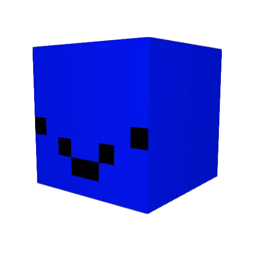 OhNoBluee Minecraft avatar head, 3D render