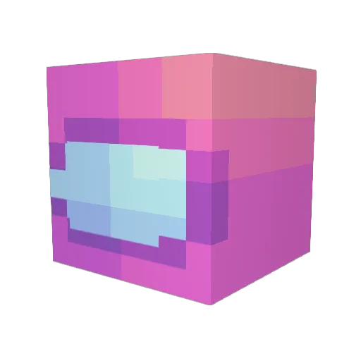 OhNoMyFries Minecraft avatar head, 3D render