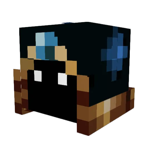 OhOk01 Minecraft avatar head, 3D render