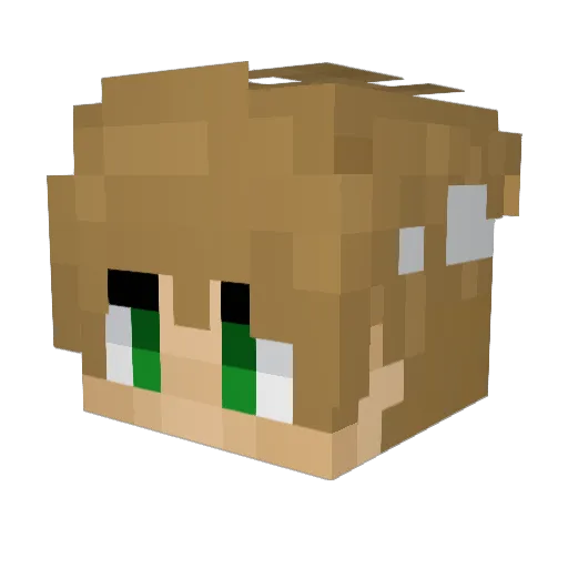 OhPyro Minecraft avatar head, 3D render