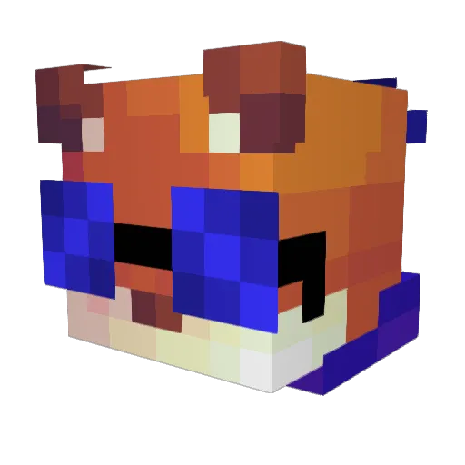 OhRainyDay Minecraft avatar head, 3D render