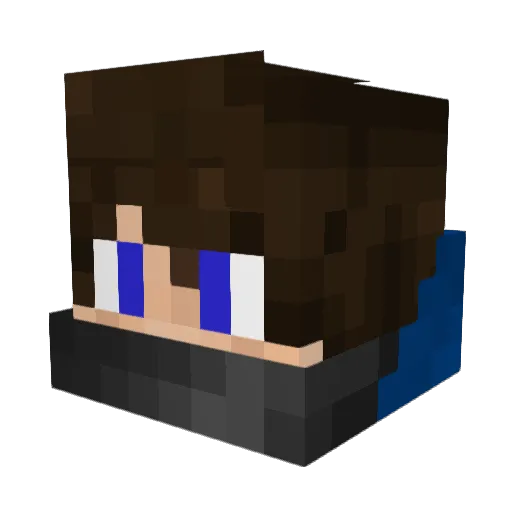 OhRogueNub Minecraft avatar head, 3D render