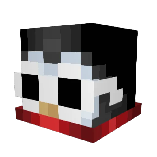 OhSh4dow Minecraft avatar head, 3D render