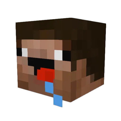 OhSharp Minecraft avatar head, 3D render