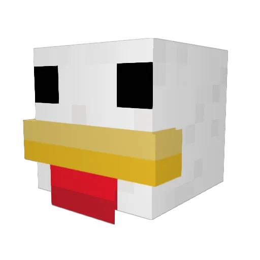 OhShiet Minecraft avatar head, 3D render