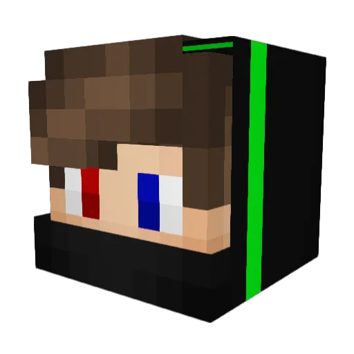 OhSinky Minecraft avatar head, 3D render