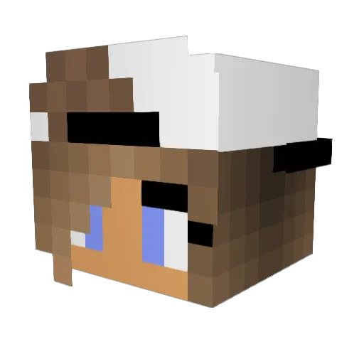 OhSnapItzSkye Minecraft avatar head, 3D render