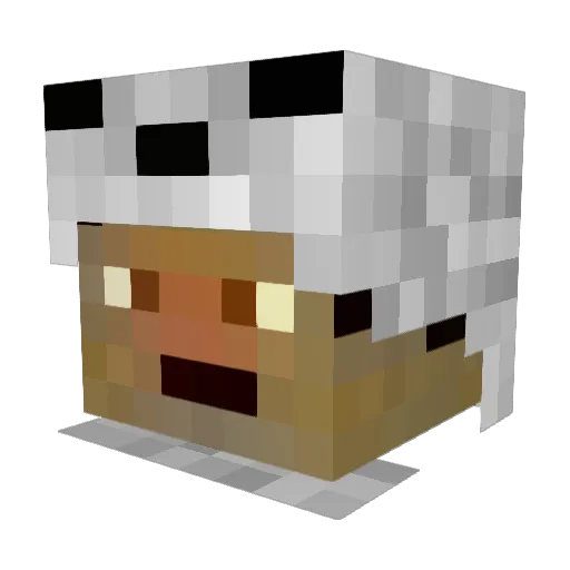 OhSnow Minecraft avatar head, 3D render