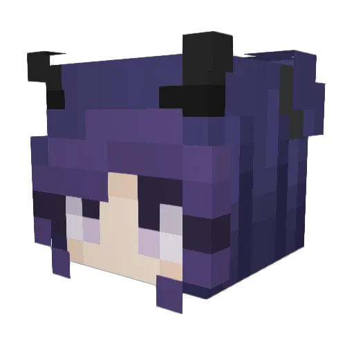 OhSoCynical Minecraft avatar head, 3D render