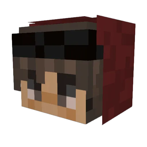 OhSoLonely Minecraft avatar head, 3D render