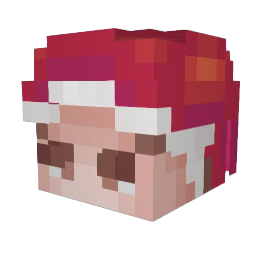 OhSoYurmy Minecraft avatar head, 3D render