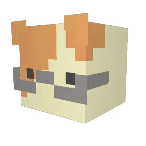 OhYeeeeeah Minecraft avatar head, 3D render