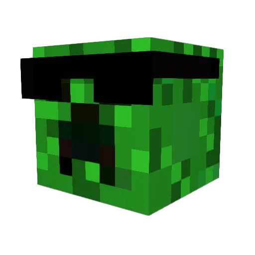 OhZig Minecraft avatar head, 3D render