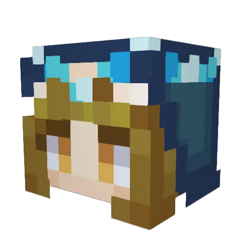 Oh_Cheesecake Minecraft avatar head, 3D render