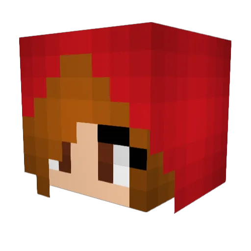 Oh_Icey Minecraft avatar head, 3D render