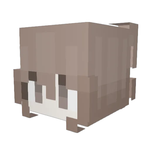 Oh_Young_Il Minecraft avatar head, 3D render