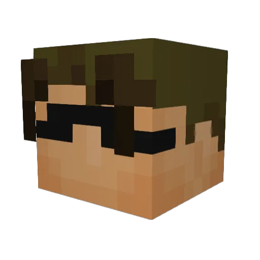 Oh_my_knob Minecraft avatar head, 3D render