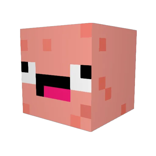 OhaDiggah Minecraft avatar head, 3D render