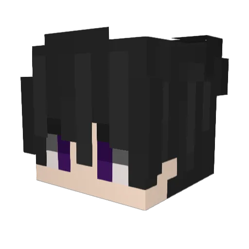 Oharinho Minecraft avatar head, 3D render