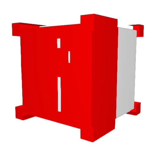 Ohbloodyhell Minecraft avatar head, 3D render
