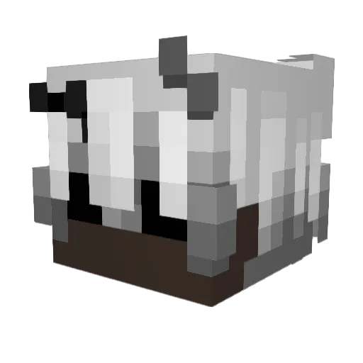 Ohfound Minecraft avatar head, 3D render
