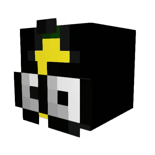 OhhGhoost Minecraft avatar head, 3D render
