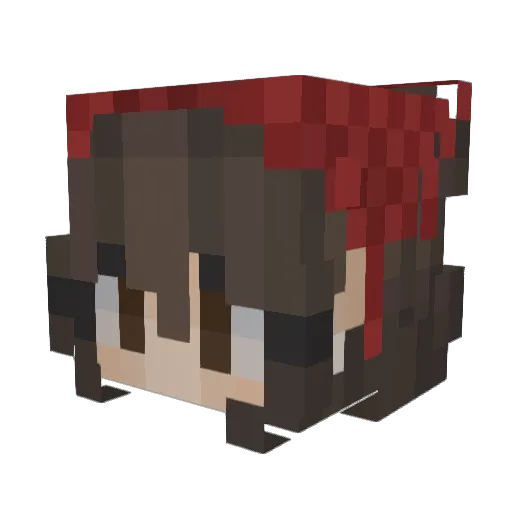 OhhKayla Minecraft avatar head, 3D render