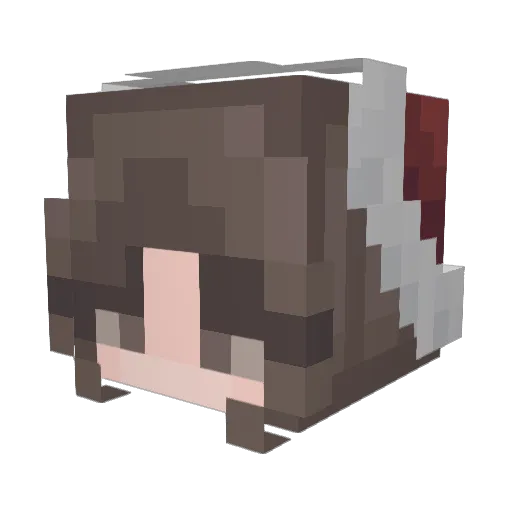 OhhLaur Minecraft avatar head, 3D render