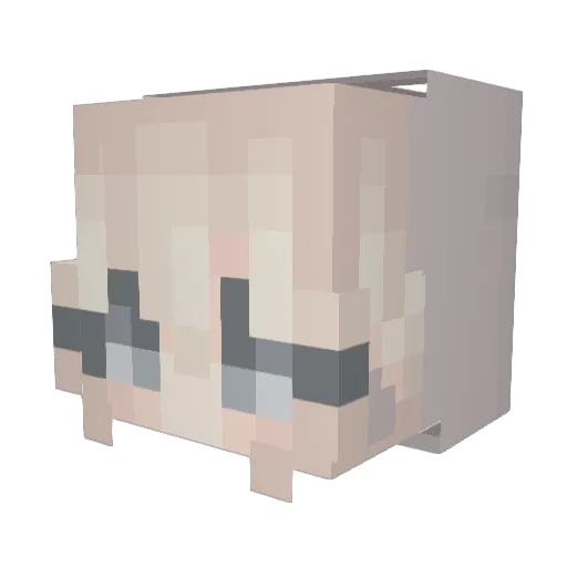 OhhReaDeR Minecraft avatar head, 3D render