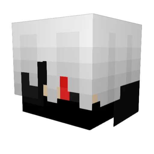 OhhTwisty Minecraft avatar head, 3D render