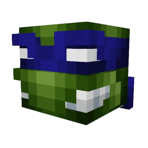 Ohh_Clipz Minecraft avatar head, 3D render