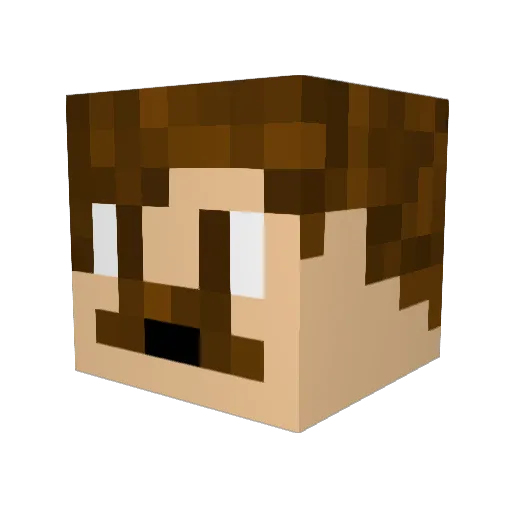 Ohhh54321 Minecraft avatar head, 3D render
