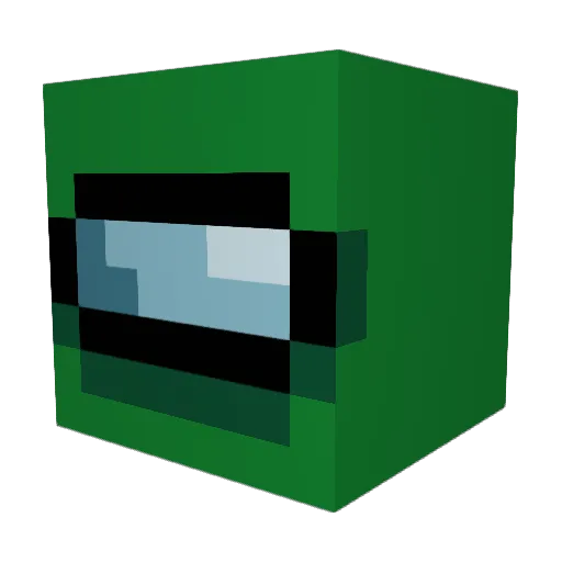 Ohhmmzz Minecraft avatar head, 3D render