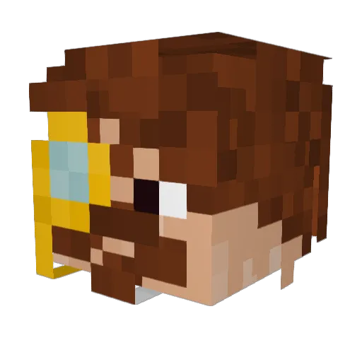 OhioMilkman Minecraft avatar head, 3D render
