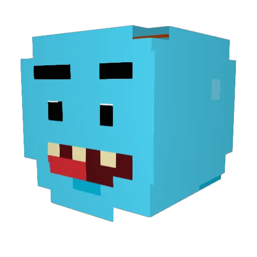 OhioXyn Minecraft avatar head, 3D render