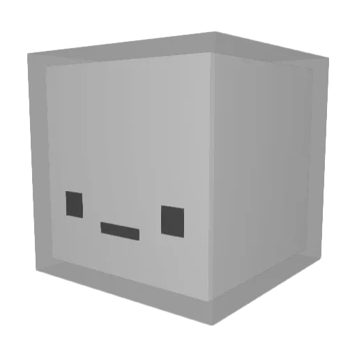 Ohkang Minecraft avatar head, 3D render
