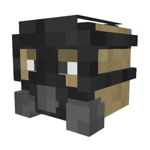 Ohkyx Minecraft avatar head, 3D render