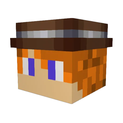 Ohm_Blitz Minecraft avatar head, 3D render